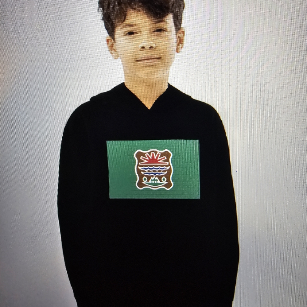 Abenaki Flag Youth Large Hoodie Hooded Sweatshirt New Indigenous Native American